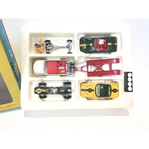 32 - A Boxed Corgi Gift Set #37 Lotus Racing Team.