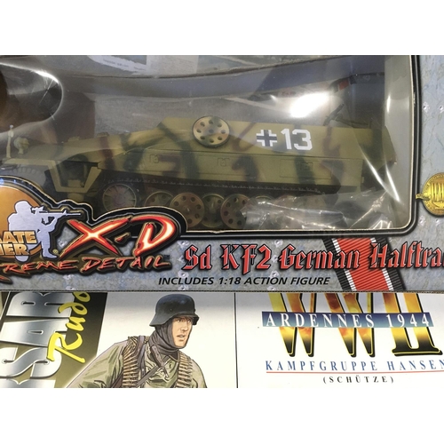 336 - A Collection of Boxed Dragon WWII Figures and Accessories.