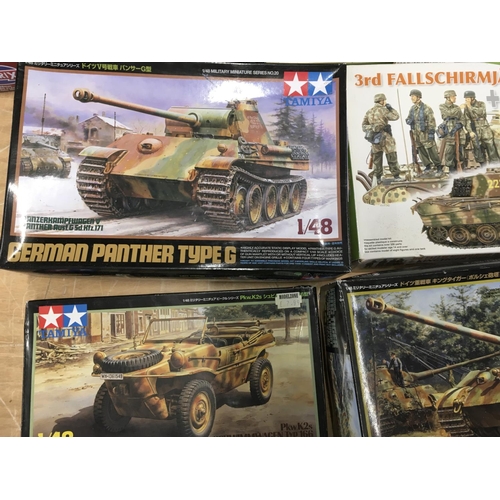 341 - A Collection of Various Model Kits including Tamiya. Maisto Etc.