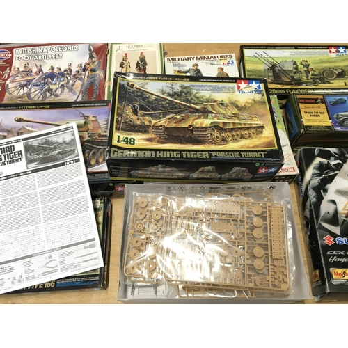 341 - A Collection of Various Model Kits including Tamiya. Maisto Etc.