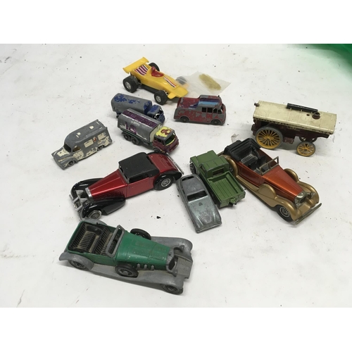 357 - Collection of model cars by Shell.Corgi.Matchbox and others some Playworn. Lot includes D-Day commem... 