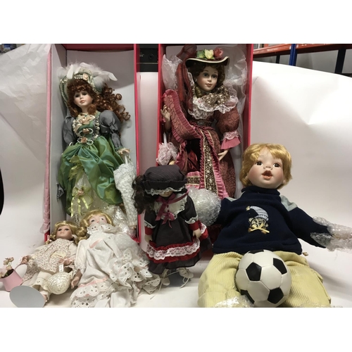 373 - Collection of six porcelain dolls (3)