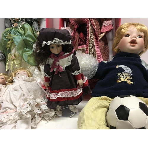 373 - Collection of six porcelain dolls (3)