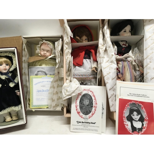 374 - A collection of five Collectable porcelain dolls.(5)