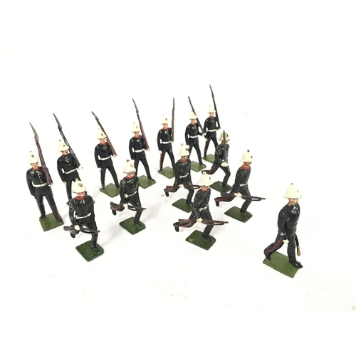 376 - A Post War Britains Set37 and 97 Royal Marines at Trail and at Slope.