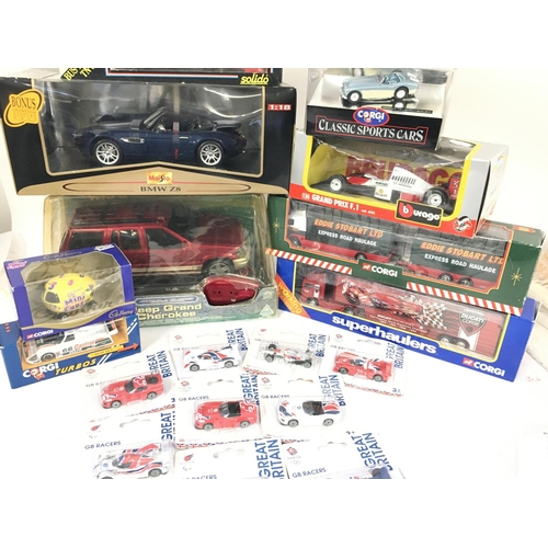 396 - A Collection of Boxed Die-Cast including Burago. Corgi etc.No Reserve.