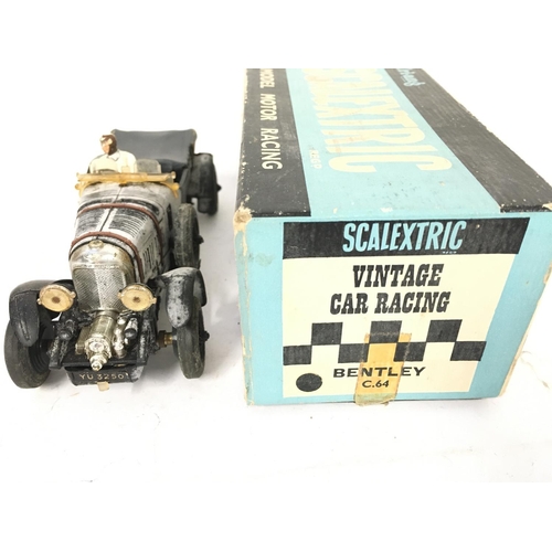 405 - A Boxed Scalextric Bentley #C.64. In need of a Clean.