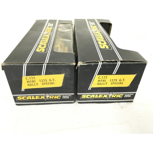 407 - 2 X Boxed Scalextric Mini 1275 G.T. Rally Specials #C.122.