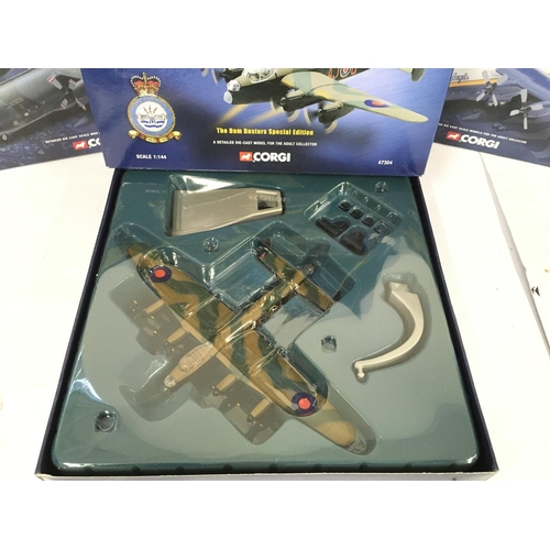 413 - 3 X Boxed Corgi Aviation Archive Model Aircraft including a Hercules C1K. A Avro Lancaster and a Loc... 