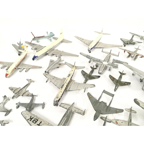 419 - A Collection of Playworn Dinky Toys Aircraft. And Replacement props.