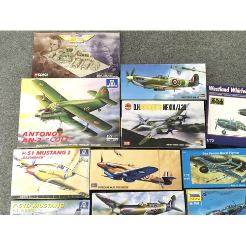 422 - A Box Containing Various Aircraft Model Kits.