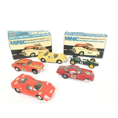 440 - A Collection of Minic Motorway Vehicles with 2 X Boxes.