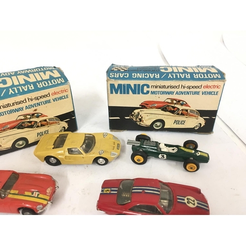 440 - A Collection of Minic Motorway Vehicles with 2 X Boxes.