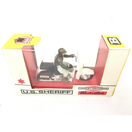 444 - A Boxed Britains U.S. Sheriff Motorcycle. #9692.