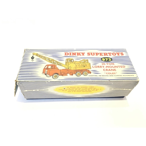 45 - A Boxed Dinky Supertoys 20-Ton Lorry-Mounted Crane Coles #972.