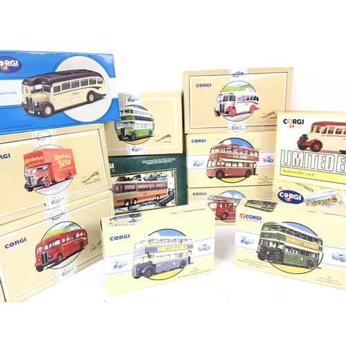 450 - A Collection of Corgi Classic Buses all Boxed.