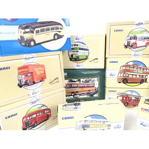 450 - A Collection of Corgi Classic Buses all Boxed.