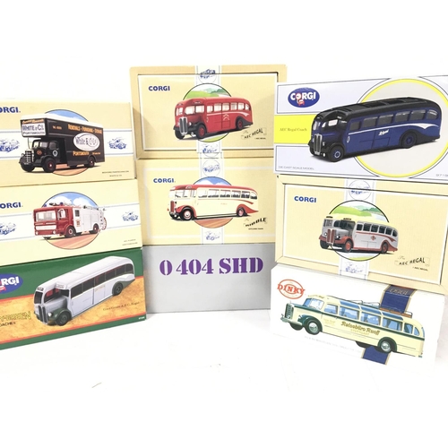 451 - A Collection of Boxed Corgi Classic Buses Etc.