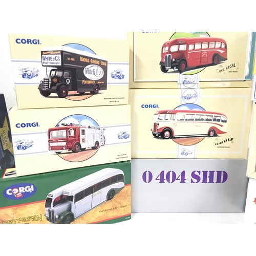 451 - A Collection of Boxed Corgi Classic Buses Etc.