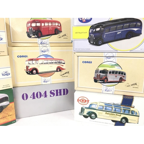 451 - A Collection of Boxed Corgi Classic Buses Etc.