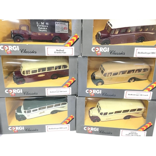 452 - A Collection of Boxed Corgi Classic Buses.