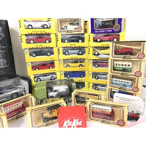 453 - A Box Containing Various Boxed Die-Cast Including Lledo. Maisto and Corgi.