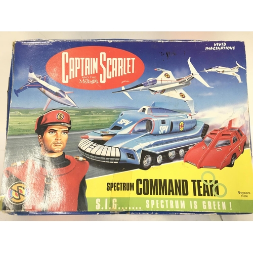 454 - A Vivid Imaginations Captain Scarlet Spectrum Command Team Set. Boxed (Worn)