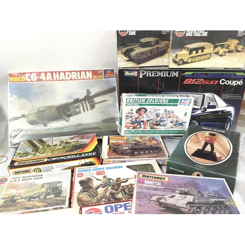 458 - A Collection of Model Kits Including Matchbox. Airfix. Revell Etc.