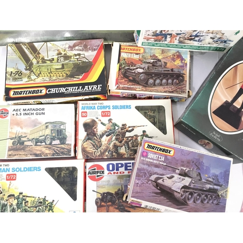 458 - A Collection of Model Kits Including Matchbox. Airfix. Revell Etc.