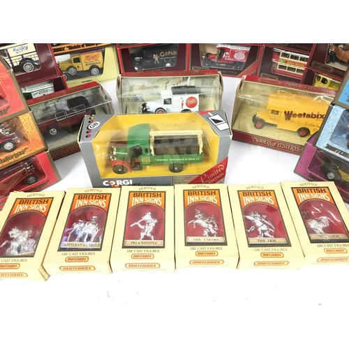 459 - A Collection of Matchbox Models of Yesteryear and British Inn Signs.