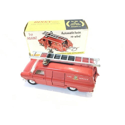 46 - A Boxed Dinky Ford Transit Fire Appliance #286.