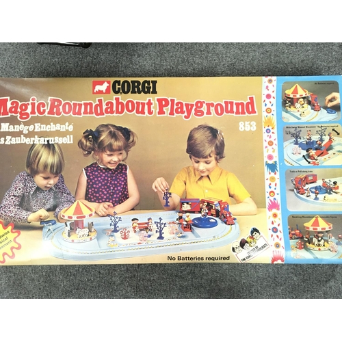 465 - A Boxed Corgi Magic Roundabout Set #853 with extra Figures.