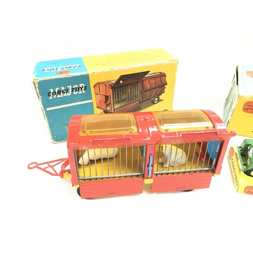 47 - A Boxed Corgi Chipperfeilds Circus Animal Cage #1123 and a Land-Rover With Rices Pony Trailer And po... 