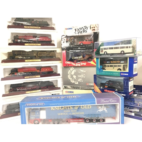 509 - A Box Containing Various Boxed Die-Cast Including Corgi. Atlas etc.