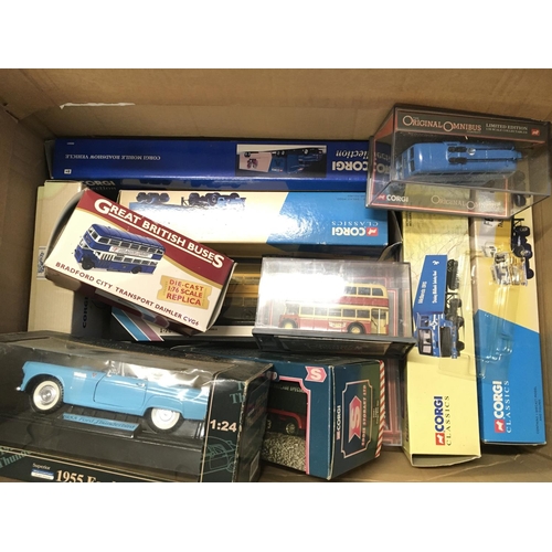 509 - A Box Containing Various Boxed Die-Cast Including Corgi. Atlas etc.