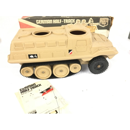 74 - A Boxed Cherilea Toys German Half-Track.parts Missing.