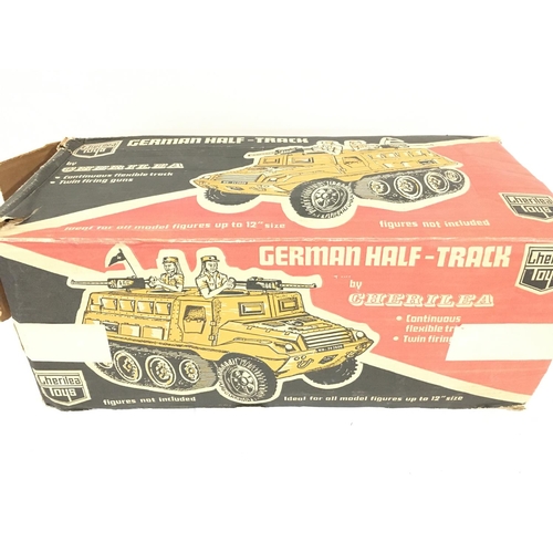 74 - A Boxed Cherilea Toys German Half-Track.parts Missing.