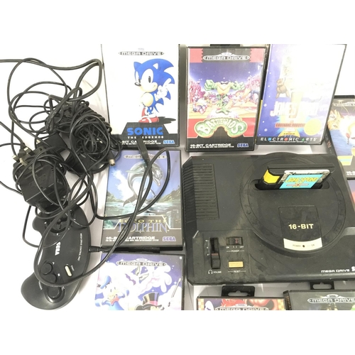 88 - A Sega Mega Mega Drive with Games.