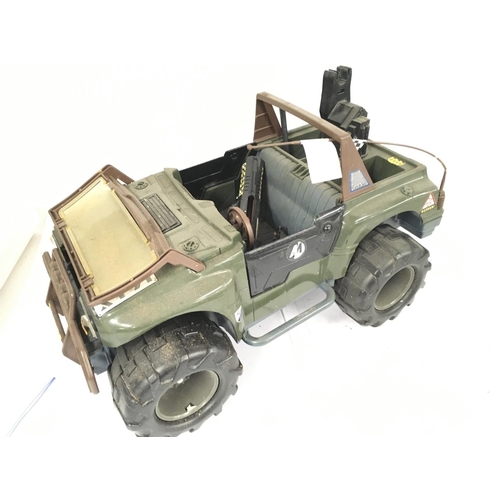 93 - A Collection of Modern Action Man Vehicles including a Buggy. Motorbike.a Stealth and a Jeep.Also 2 ... 