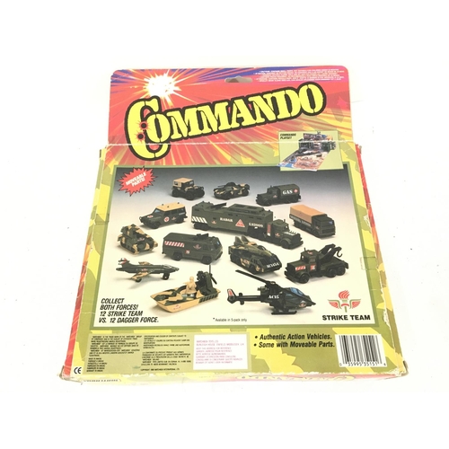 95 - A Boxed Matchbox Commando Strike Team. #CF300. Damage to front Plastic.