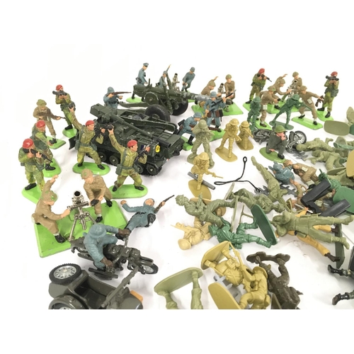 96 - A Box Containing a Collection of Toy Soldiers including Britains.