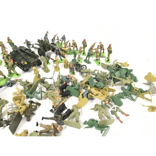 96 - A Box Containing a Collection of Toy Soldiers including Britains.