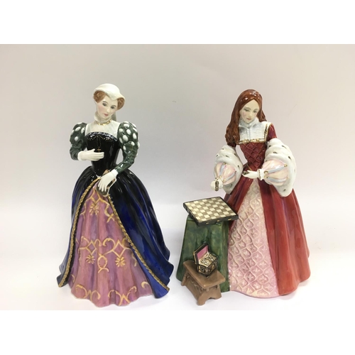 1014 - Two boxed Royal Doulton historical figures comprising Princess Elizabeth HN3682 and Mary, Queen of S... 