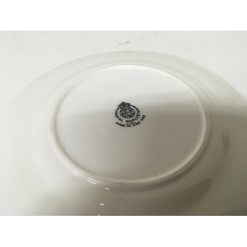 1094 - A Quality Royal Worcester hand painted porcelain plate with fruit within a wooded landscape signed F... 