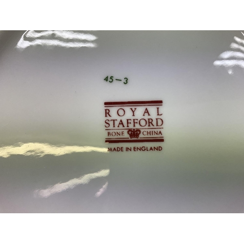 1191 - A royal Stafford china tea and dinner set