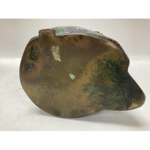 1311 - A Chinese bronze and cloisonnÃ© figure of Shou Lao, 24cm