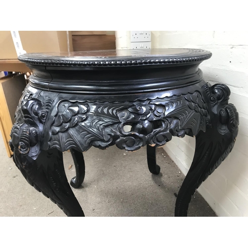1504 - Chinese carved softwood table