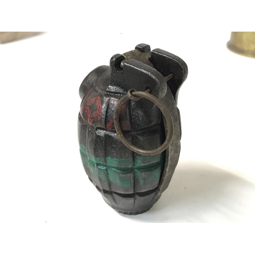 1896 - INERT. WW2 British No36 Mills Hand Grenade. Maker: J.P & S Josiah Parkes and Sons Willenhall.