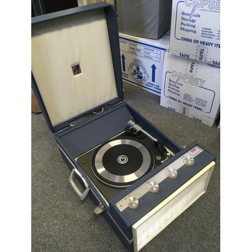 2290 - A vintage Decca Deccalian portable record player.