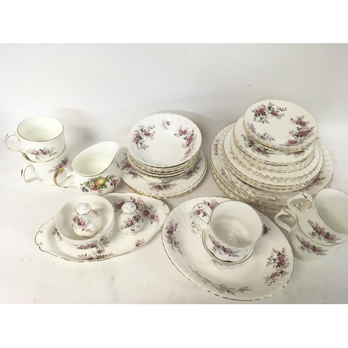 1037 - Royal Albert Lavender Rose tea set including cups, plates, dishes etc